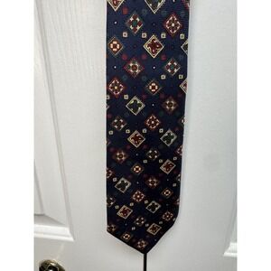Polo Ralph Lauren Tie Silk Pattern Blue Red‎ Green Pre Owned